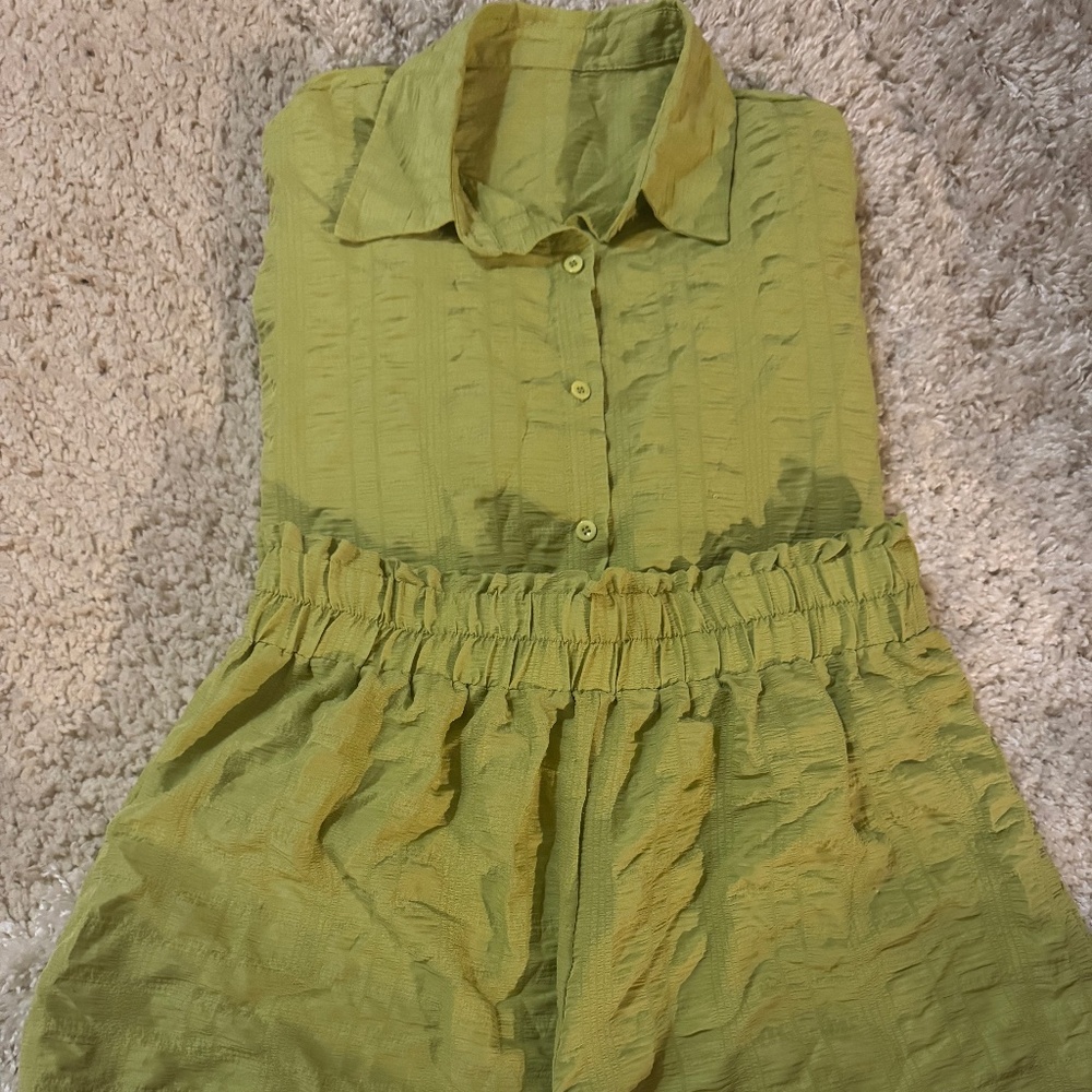 Green Short Set